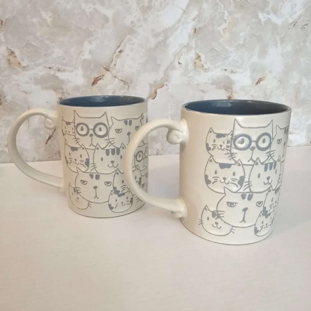 Spectrum Cat Face Repeat Mug Set - Picture 5 of 14